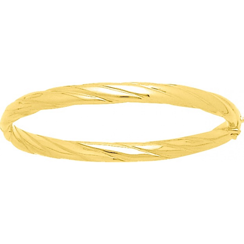 Pulsera dentado 18Kt Oro Amarillo 496.1MT Lua blanca