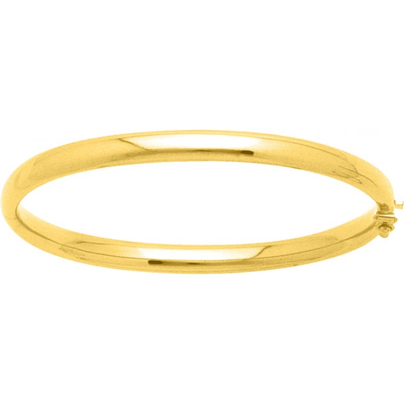 Pulsera Hueca abierto 18Kt Oro Amarillo 495G0MT Lua blanca