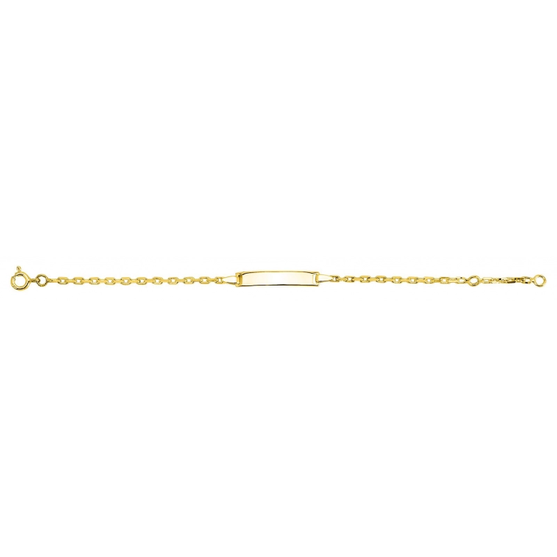 Pulsera identidad chapado en oro Lua Blanca 257498.89.18 -  Talla 18