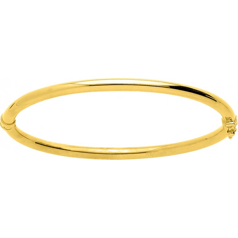 Pulsera liso 18Kt Oro Amarillo Lua Blanca  405.9