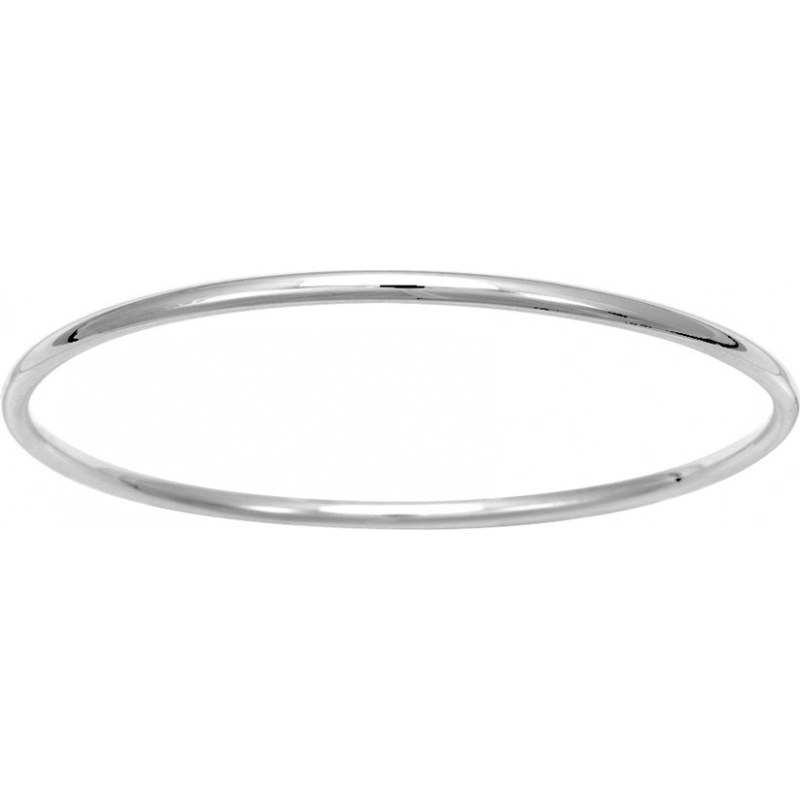 Pulsera redonda 3mm Plata 925 426556.58 Talla 58 Lua blanca