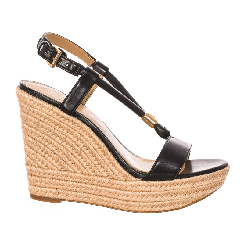 Sandalias de cuña Michael Kors 40T2AEHS1L mujer Talla: 40.5 Color: Negro