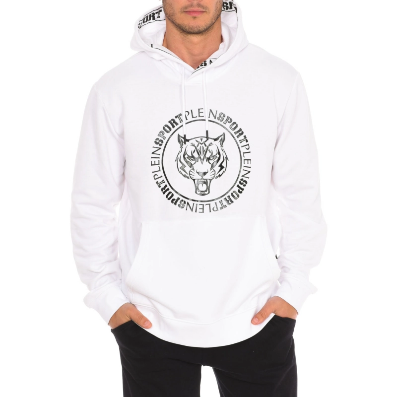 Sudadera con capucha Plein Sport FIPSC606 hombre Talla: L Color: Blanco