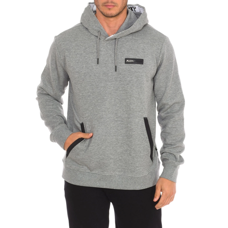 Sudadera con capucha Plein Sport FIPSC608 hombre Talla: L Color: Gris