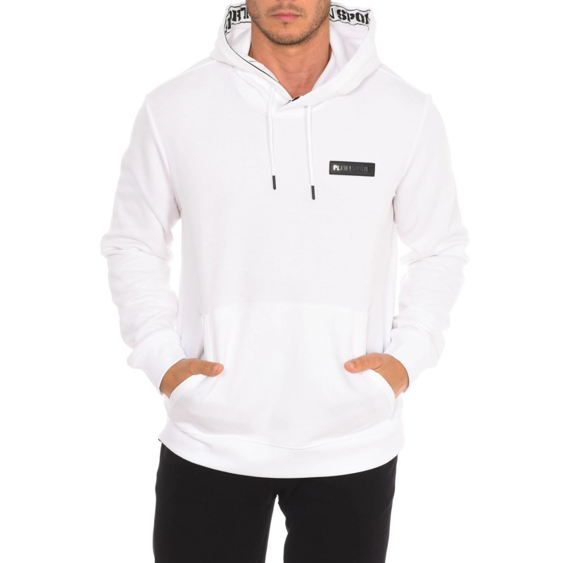 Sudadera con capucha Plein Sport FIPSC608 hombre Talla: XXL Color: Blanco