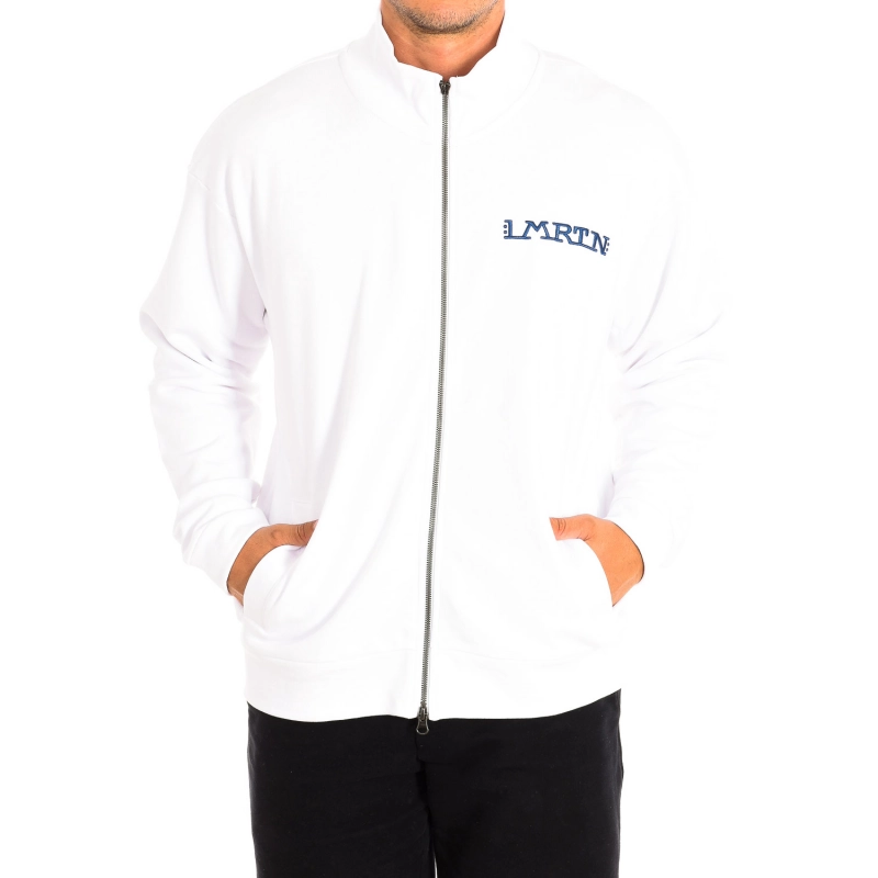 Sudadera cremallera La Martina TMF601-FP533 hombre Talla: L Color: Blanco