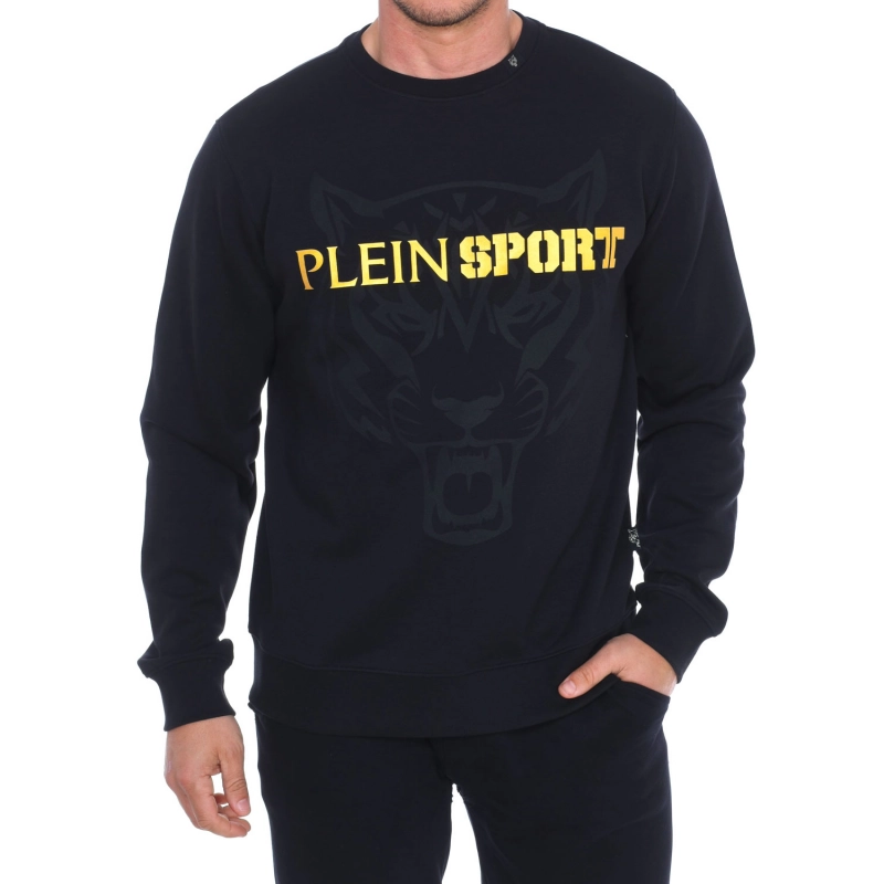 Sudadera de manga larga y cuello redondo Plein Sport FIPSG600 hombre Talla: L Color: Negro