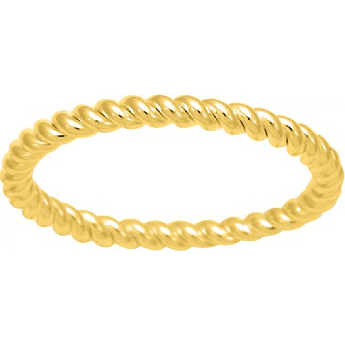 Ring gold plated Brass Lua Blanca  220423 - Size 57