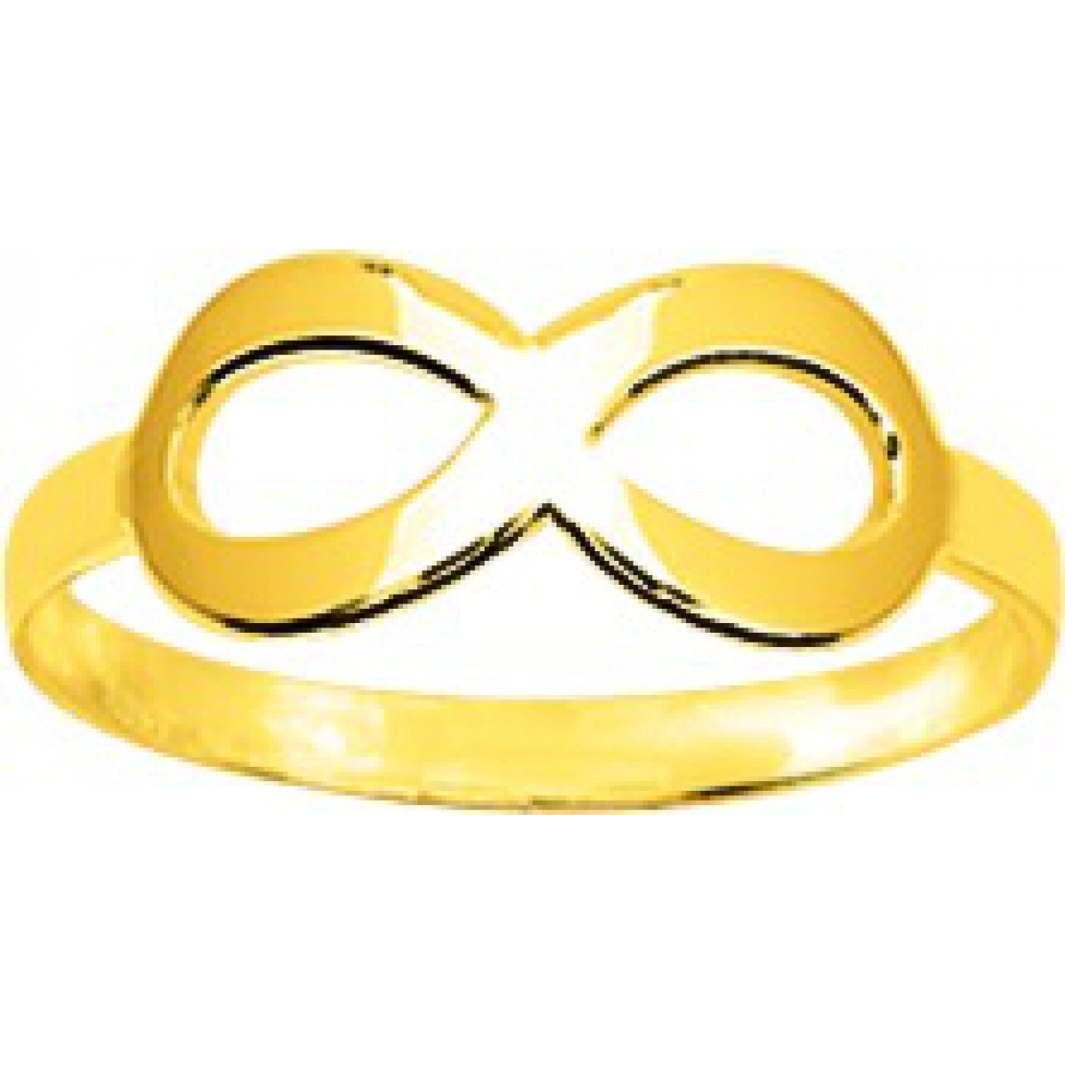 Ring gold plated Brass Lua Blanca  250829 - Size 59