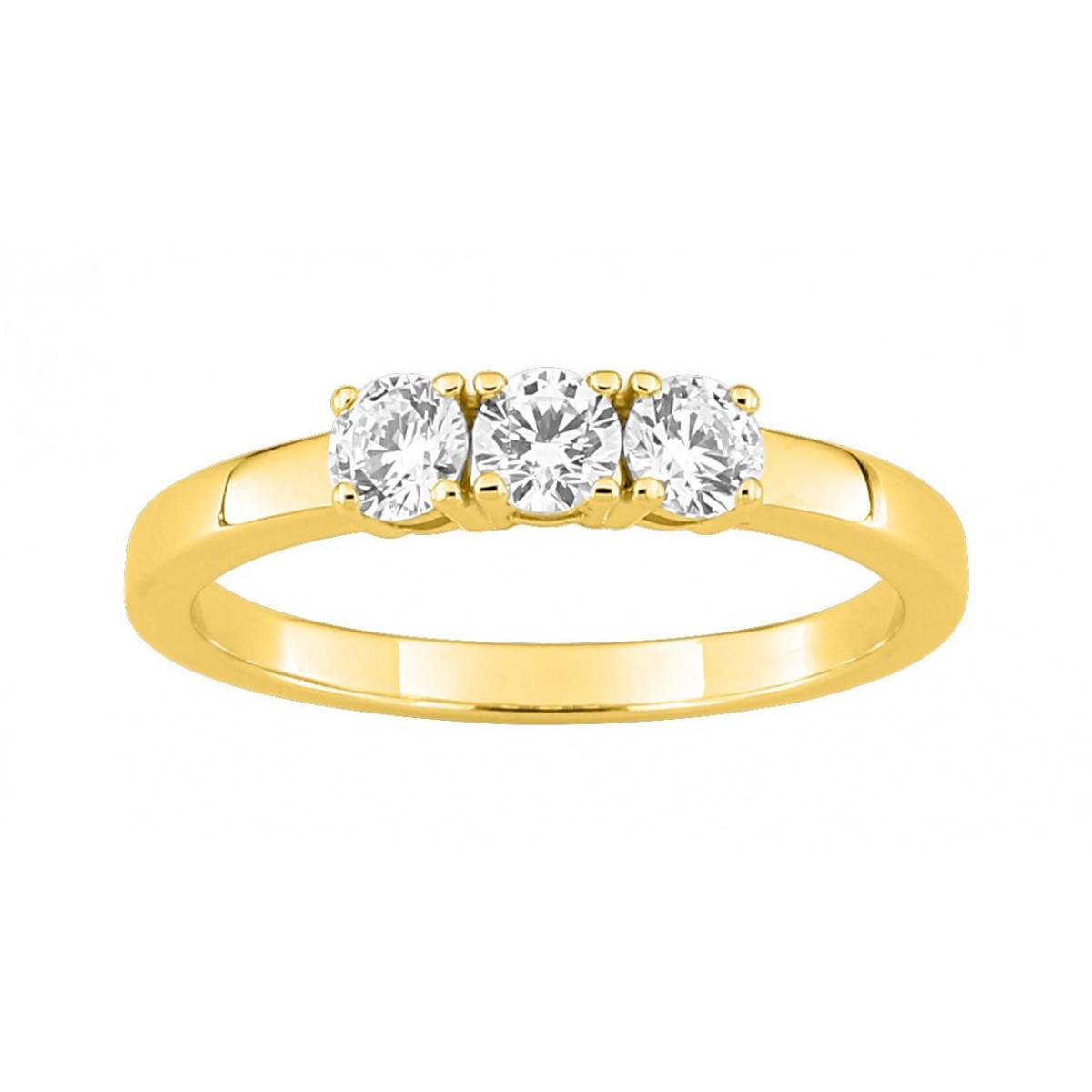 Ring with cz gold plated Brass Lua Blanca  250331.9 - Size 62