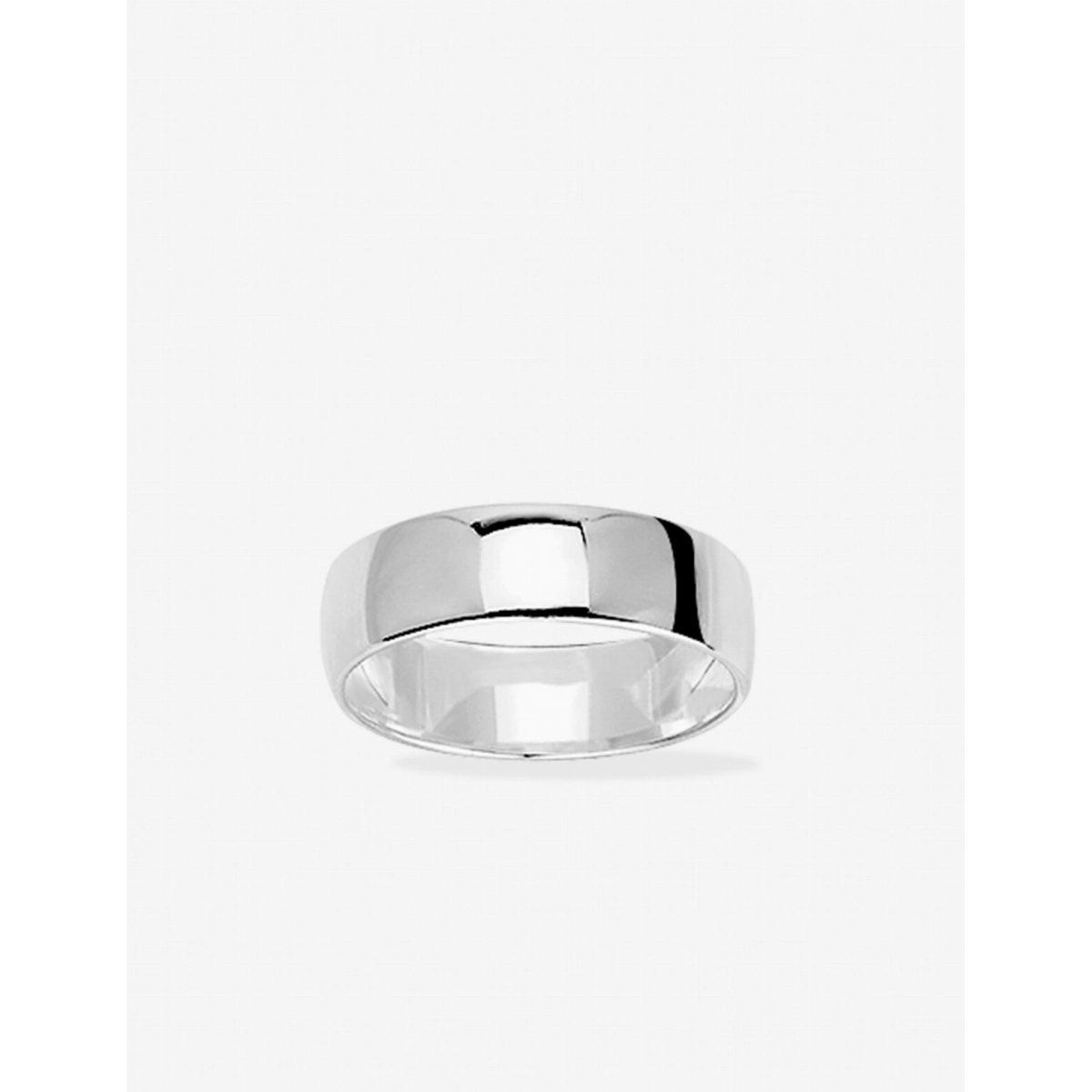 Wedding ring 6mm rh925 Silver Lua Blanca  450914 - Size 65