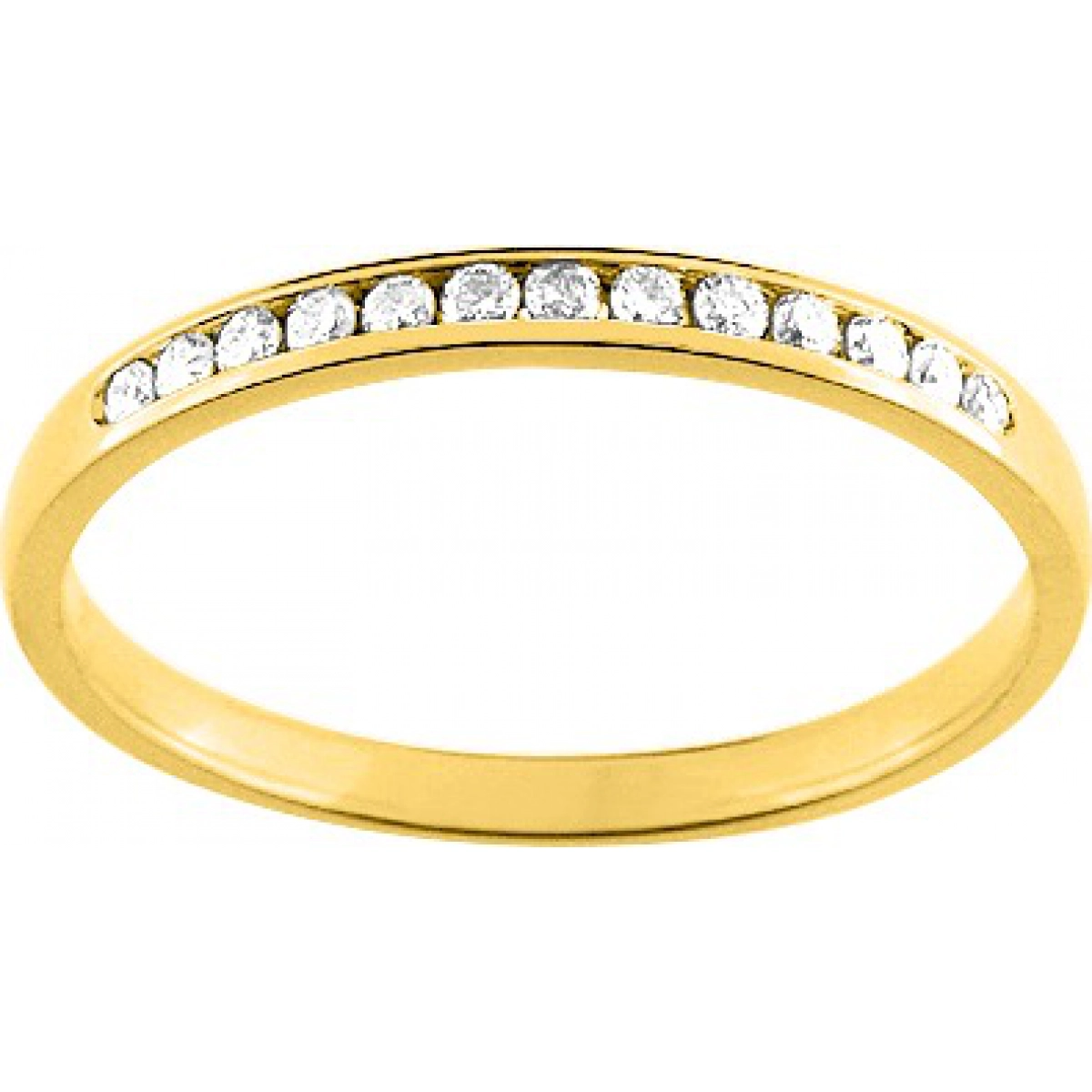 Wedding ring w. 13 diam 0.10ct  GHP1P2  9K YG - Size: 50  Lua Blanca  9L022JB4.10
