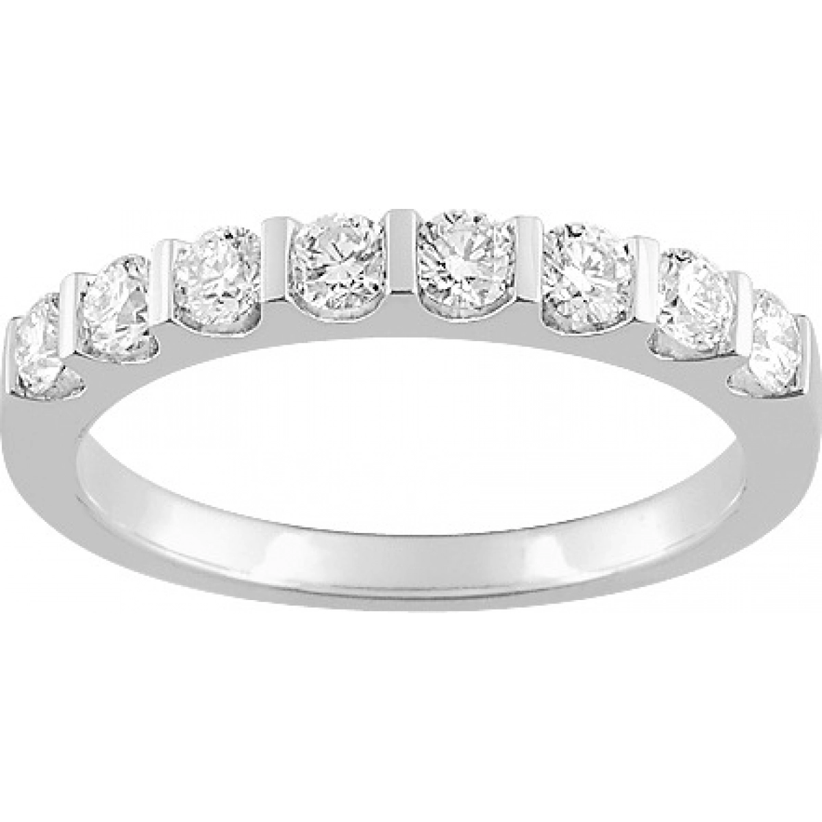 Wedding ring w. 8 diam 0.50ct 18K WG Lua Blanca  3L074GB2.11