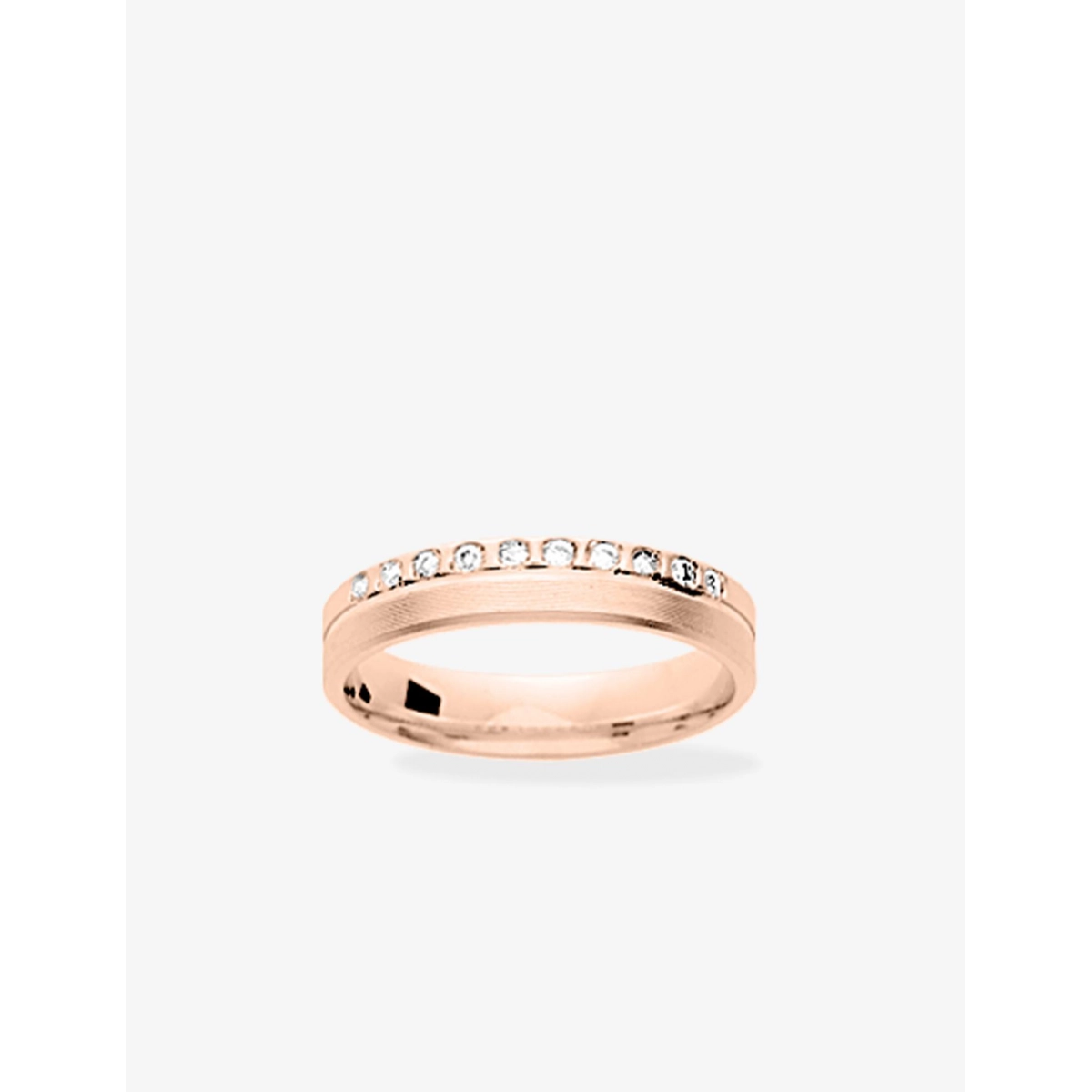 Wedding ring diam 0.10ct 18K PG Lua Blanca  264V96K - Size 54
