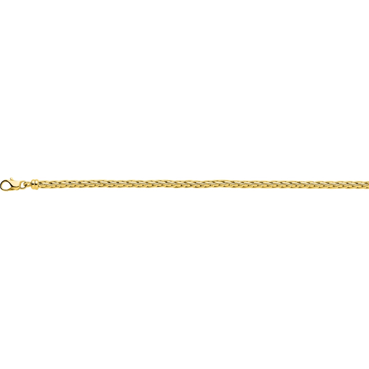 Bracelet 'palm chain' hollow 18K YG - Size: 45  Lua Blanca  2305.45