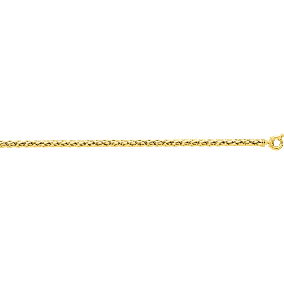 Bracelet 'palm chain' hollow 18K YG Lua Blanca  3549 - Size 18