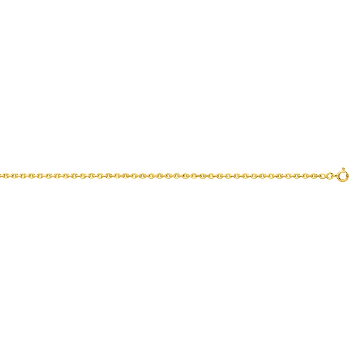 Necklace 'link chain' gold plated Brass - Size: 45  Lua Blanca  101478C.45