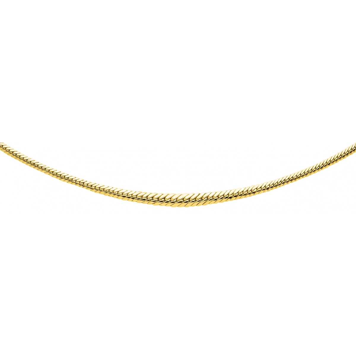 Necklace 'double curb chain' grad 18K YG Lua Blanca  3254 - Size 50