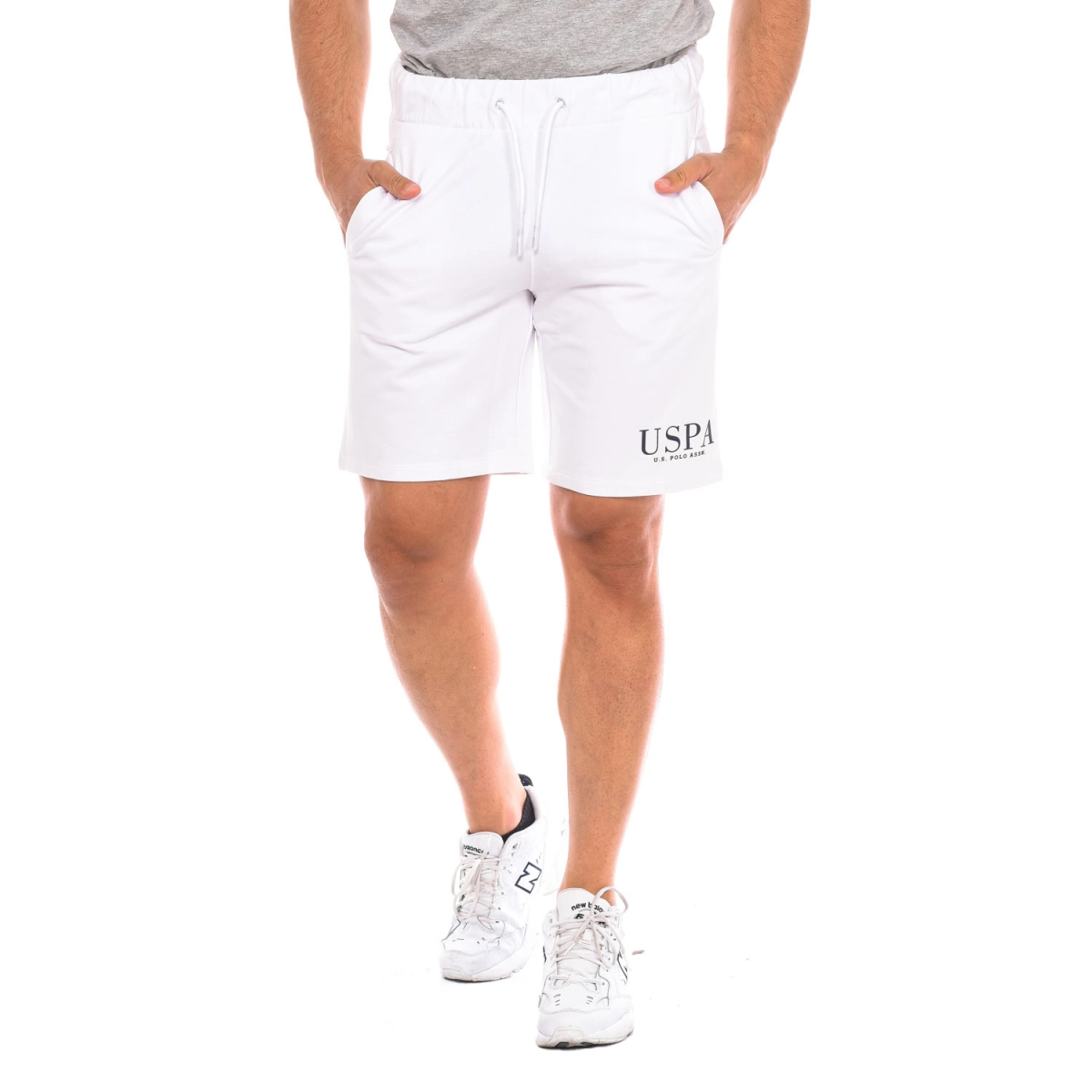 Pantalón corto deportivo U.S. POLO ASSN. 67935 hombre Talla: S Color: Blanco