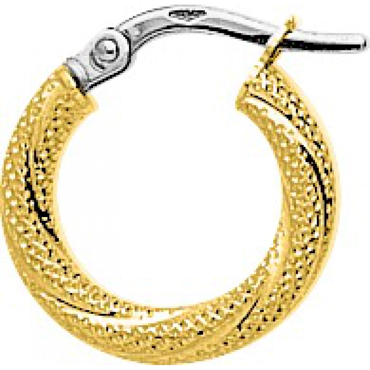 Hoops earrings pair twisted 18K YG  Lua Blanca  2671.2.0