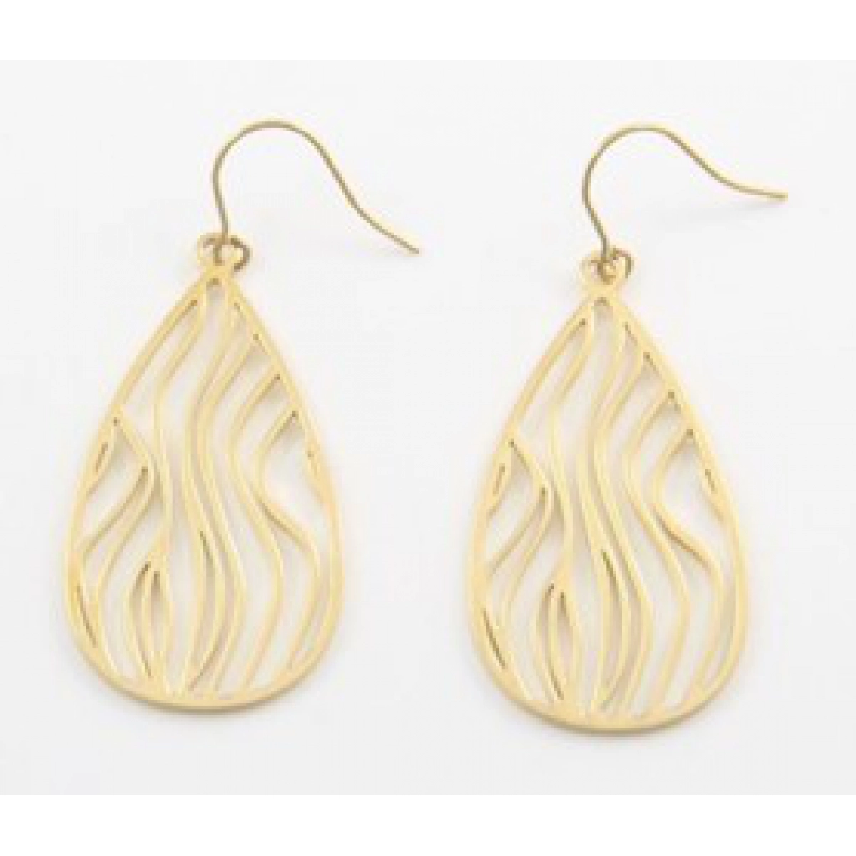 Earrings pair gold colored St. Steel Lua Blanca  558857 