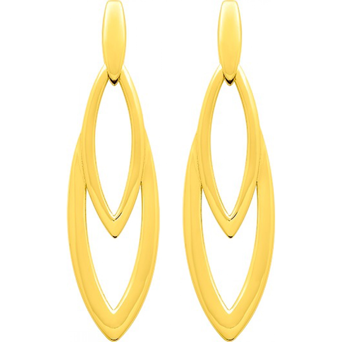 Earrings pair g.pl.Brass Lua Blanca  258694 