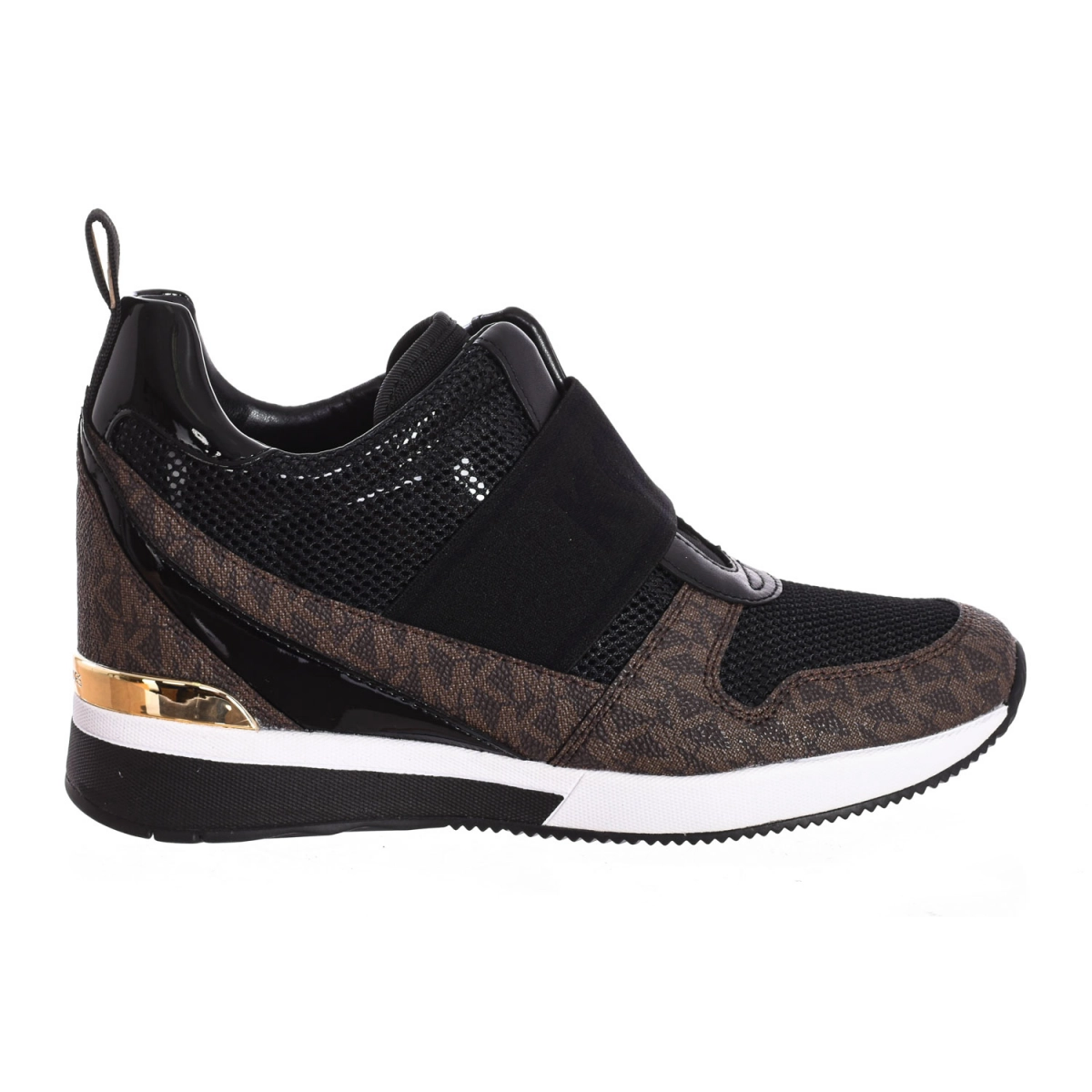 Zapatilla Sneaker Maven sin cordones con cuero Michael Kors F2MVFP2A mujer Talla: 40 Color: Negro